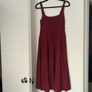 NWT Beyond Yoga Featherweight dress, size M, cabernet